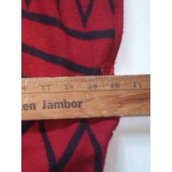 Arianna By Howard’s Women's Sz One Size OS Poncho Shawl Wrap Aztec Warm Red Top - Picture 8 of 9